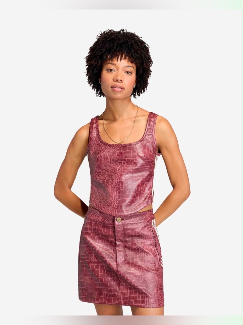 Adidas Pleather Corset Maroon Women’s Size 4 XS-S Adidas KD8786
